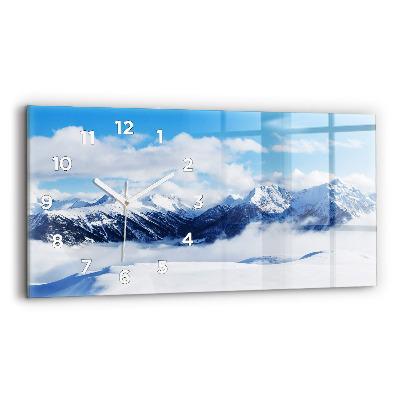 Horloge rectangulaire horizontale Panorama de montagnes