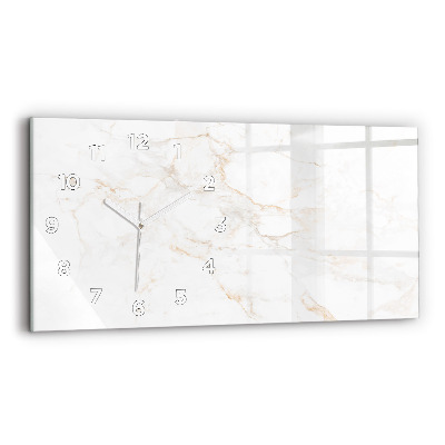 Horloge murale horizontale Marbre élégant