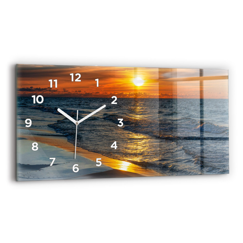 Horloge horizontale en verre Władysławowo Mer Baltique
