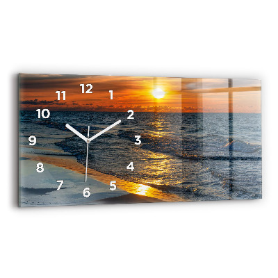 Horloge horizontale en verre Władysławowo Mer Baltique