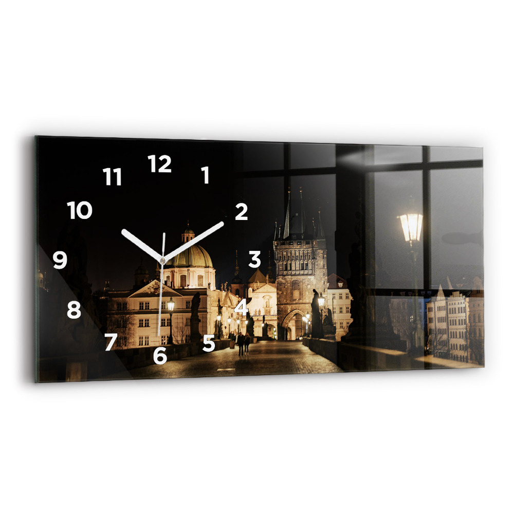 Horloge murale horizontale Pont Charles à Prague