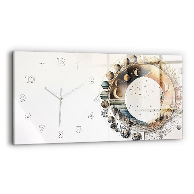 Horloge horizontale en verre Horloge astronomique