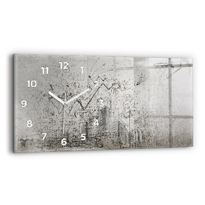 Horloge rectangulaire horizontale Croquis d'une ville