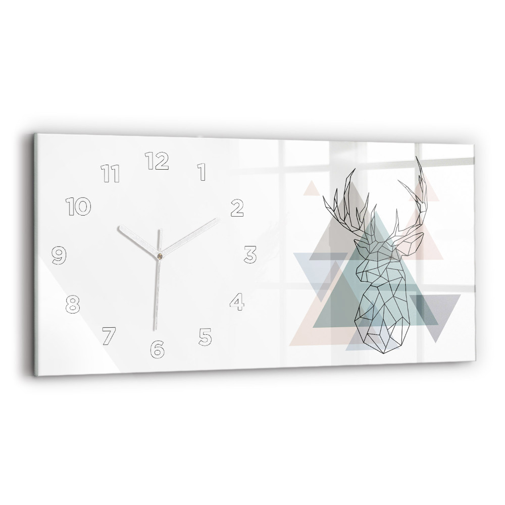 Horloge murale horizontale Renne style scandinave