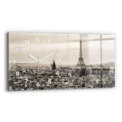 Horloge rectangulaire horizontale Panorama de Paris