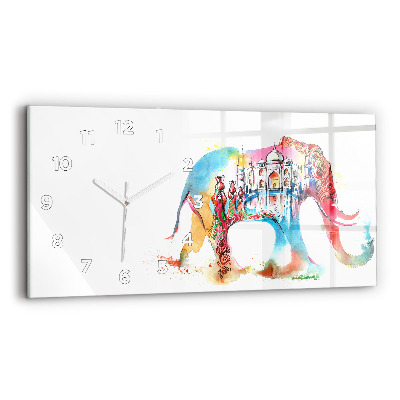 Horloge rectangulaire horizontale Culture de l'Inde