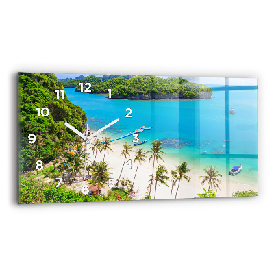 Horloge rectangulaire horizontale Parc national en Thaïlande
