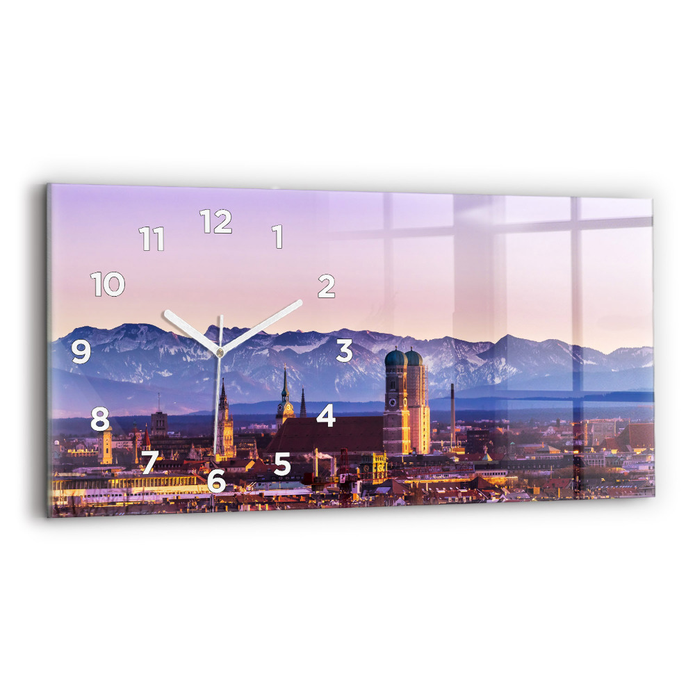 Horloge rectangulaire horizontale Alpes allemandes Munich