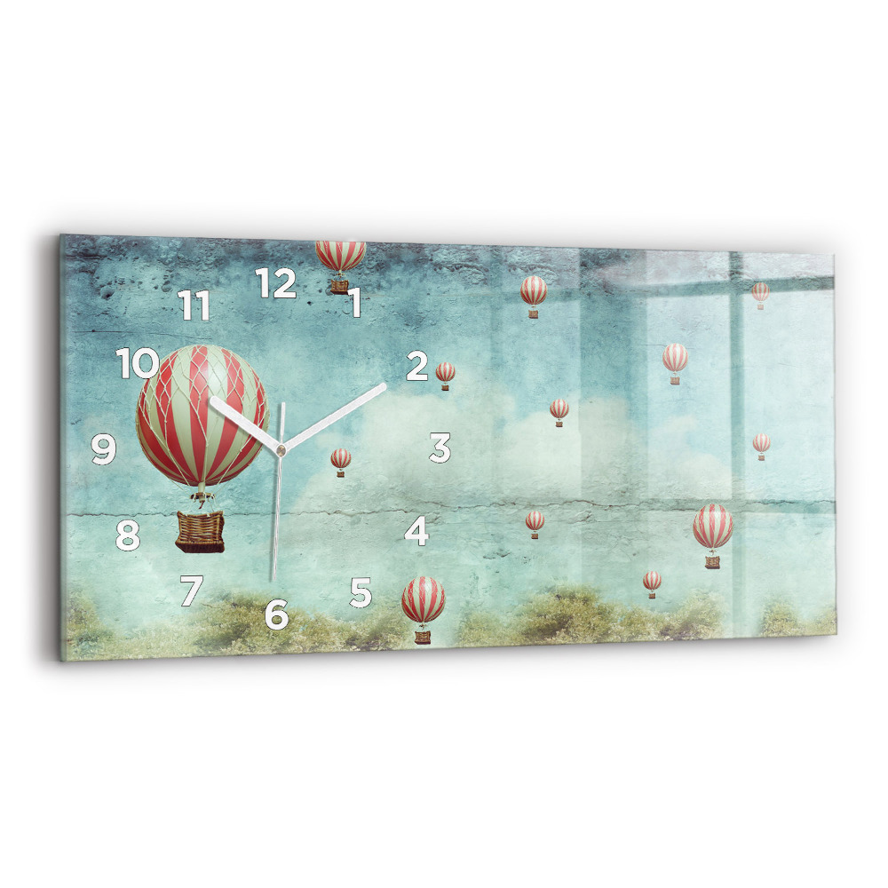 Horloge murale horizontale Ballons de baudruche