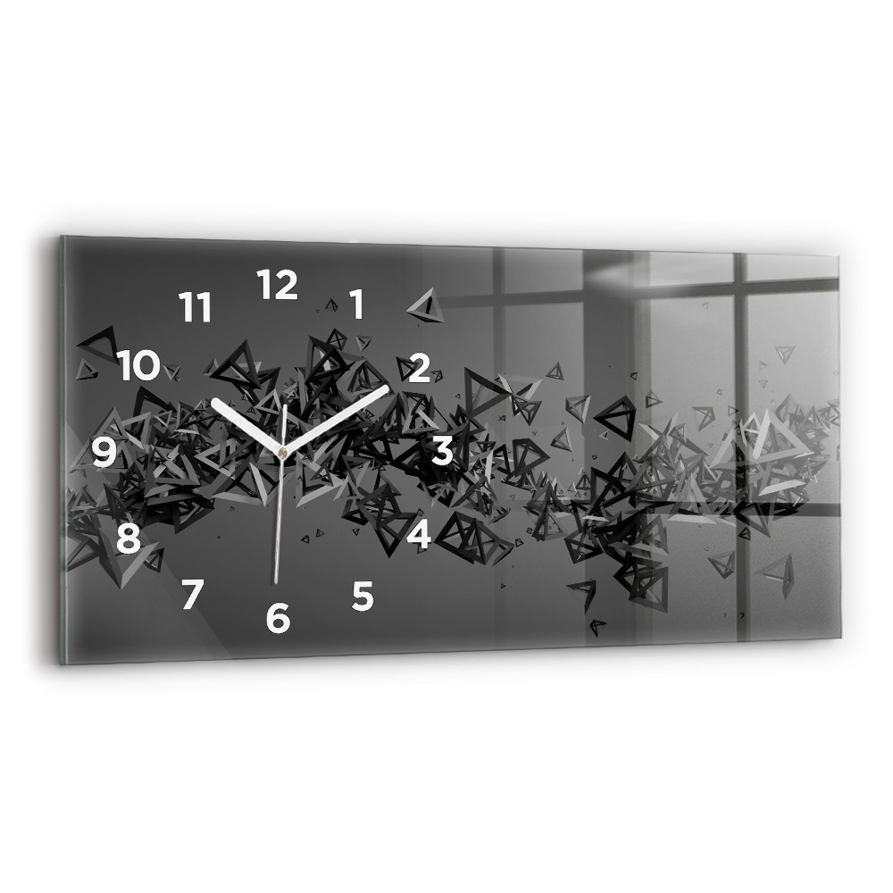 Horloge murale horizontale Abstraction
