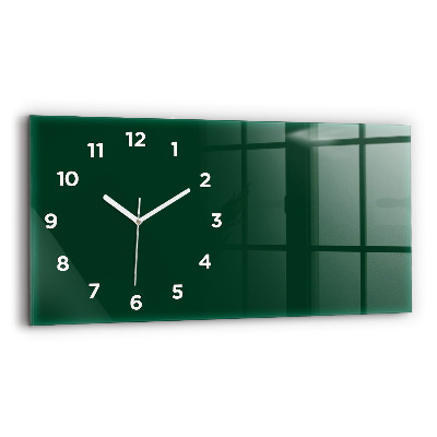 Horloge murale horizontale Couleur vert bouteille