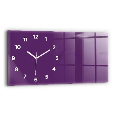 Horloge rectangulaire horizontale Coloris violet