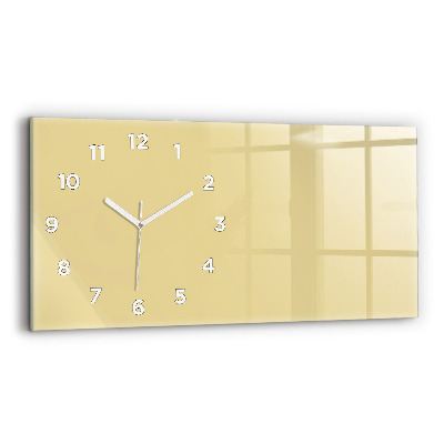 Horloge rectangulaire horizontale Couleur crème