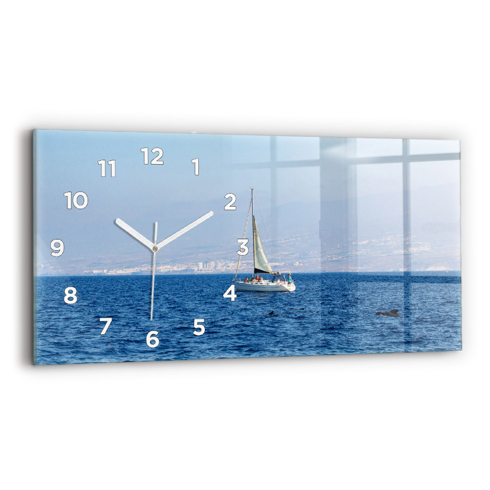 Horloge horizontale en verre Yacht à Tenerife