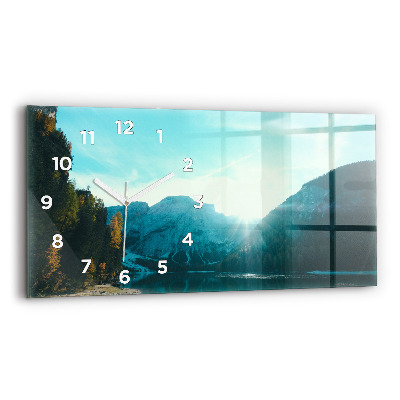 Horloge rectangulaire horizontale Montagne et rivière en Pologne