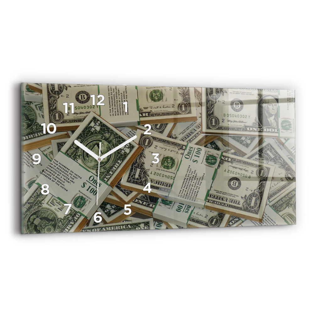 Horloge murale horizontale 1 dollar américain