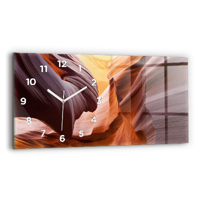 Horloge murale horizontale Canyon d'Antilope