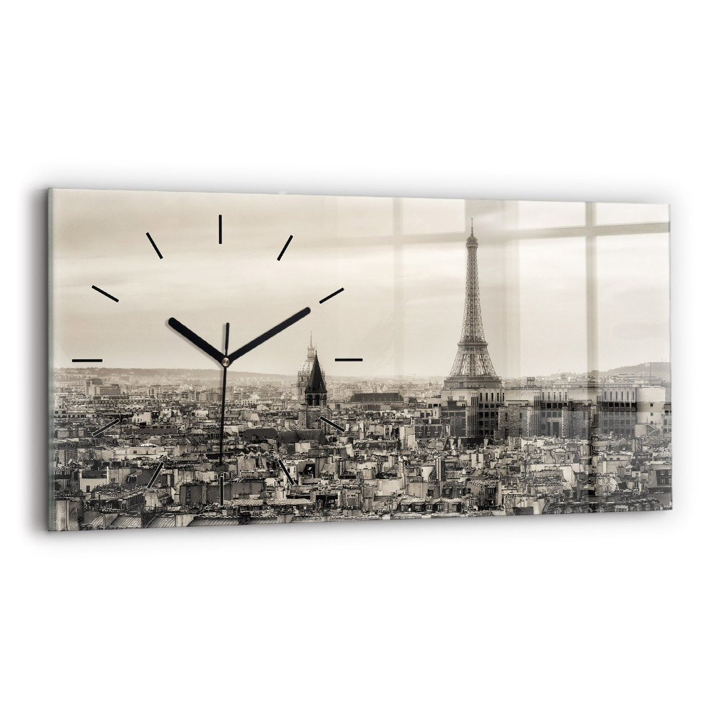 Horloge rectangulaire horizontale Panorama de Paris