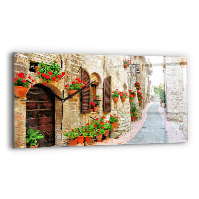 Horloge rectangulaire horizontale Rue pittoresque