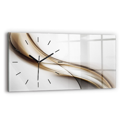 Horloge murale horizontale Lignes abstraites