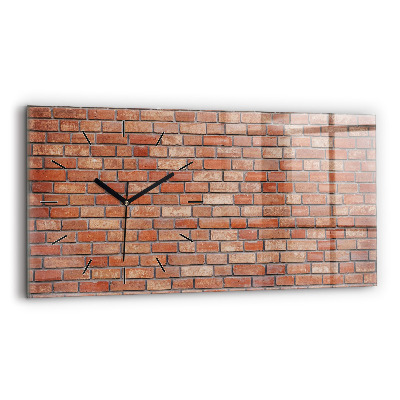 Horloge rectangulaire horizontale Mur de briques