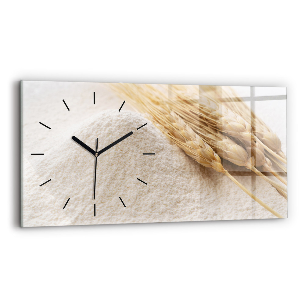 Horloge rectangulaire horizontale Farine