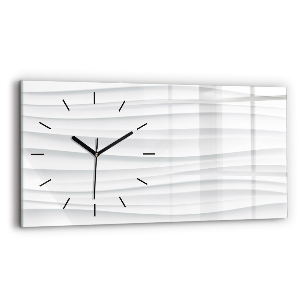 Horloge murale horizontale Texture des vagues