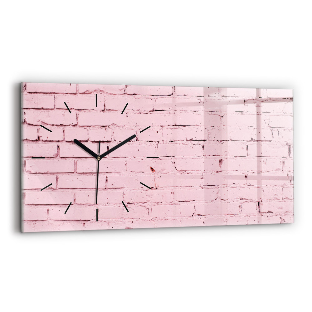 Horloge rectangulaire horizontale Mur de briques