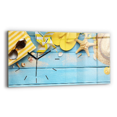Horloge horizontale en verre Accessoires de plage