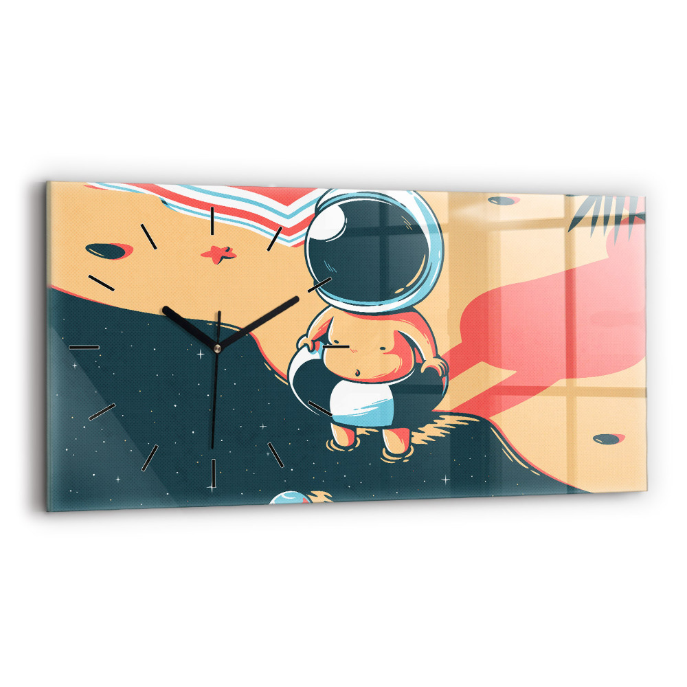 Horloge murale horizontale Imagination d'un enfant