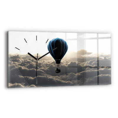 Horloge murale horizontale Ballon dans le ciel