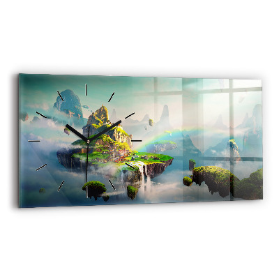 Horloge murale horizontale Scènes fantastiques chinoises