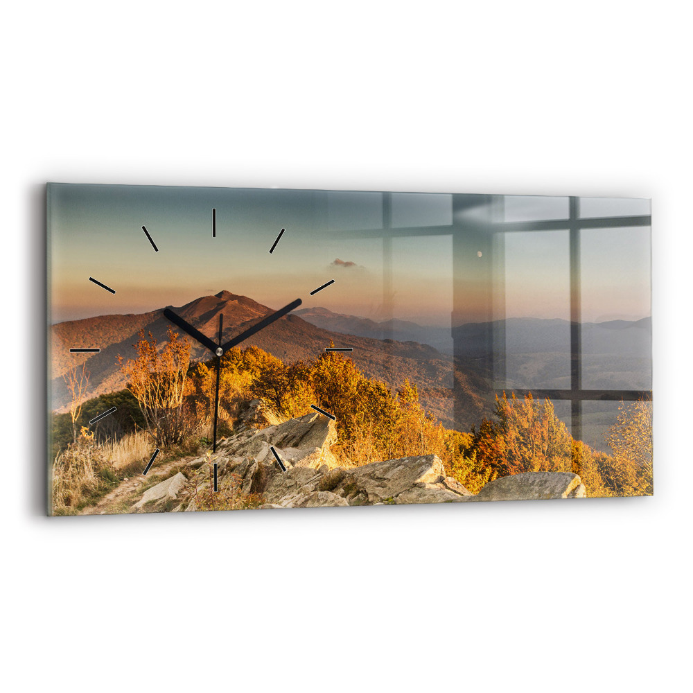 Horloge rectangulaire horizontale Montagnes Bieszczady