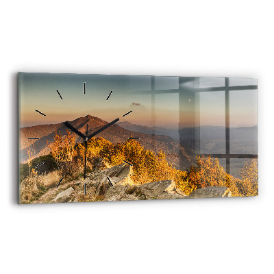 Horloge rectangulaire horizontale Montagnes Bieszczady