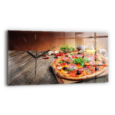 Horloge rectangulaire horizontale Cœur culinaire de l'Italie