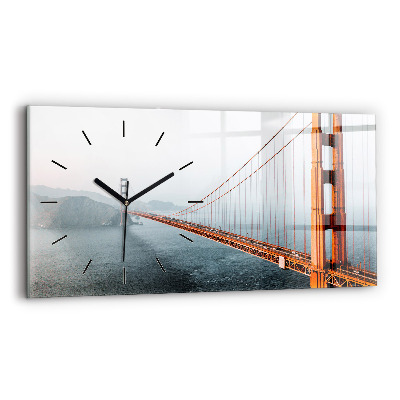 Horloge murale horizontale Golden Gate Bridge