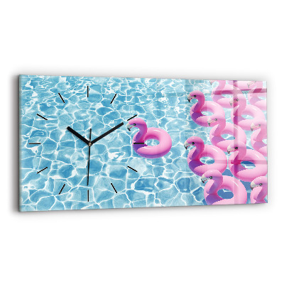 Horloge murale horizontale Flamands gonflables