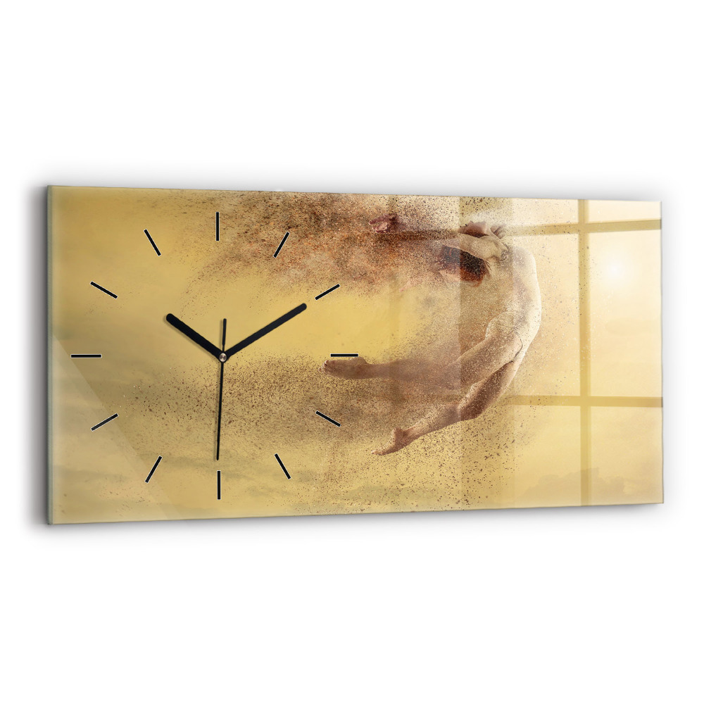 Horloge rectangulaire horizontale Femme en silhouette