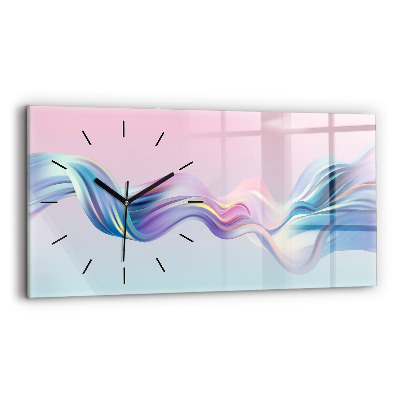 Horloge murale horizontale Élément de flux liquide