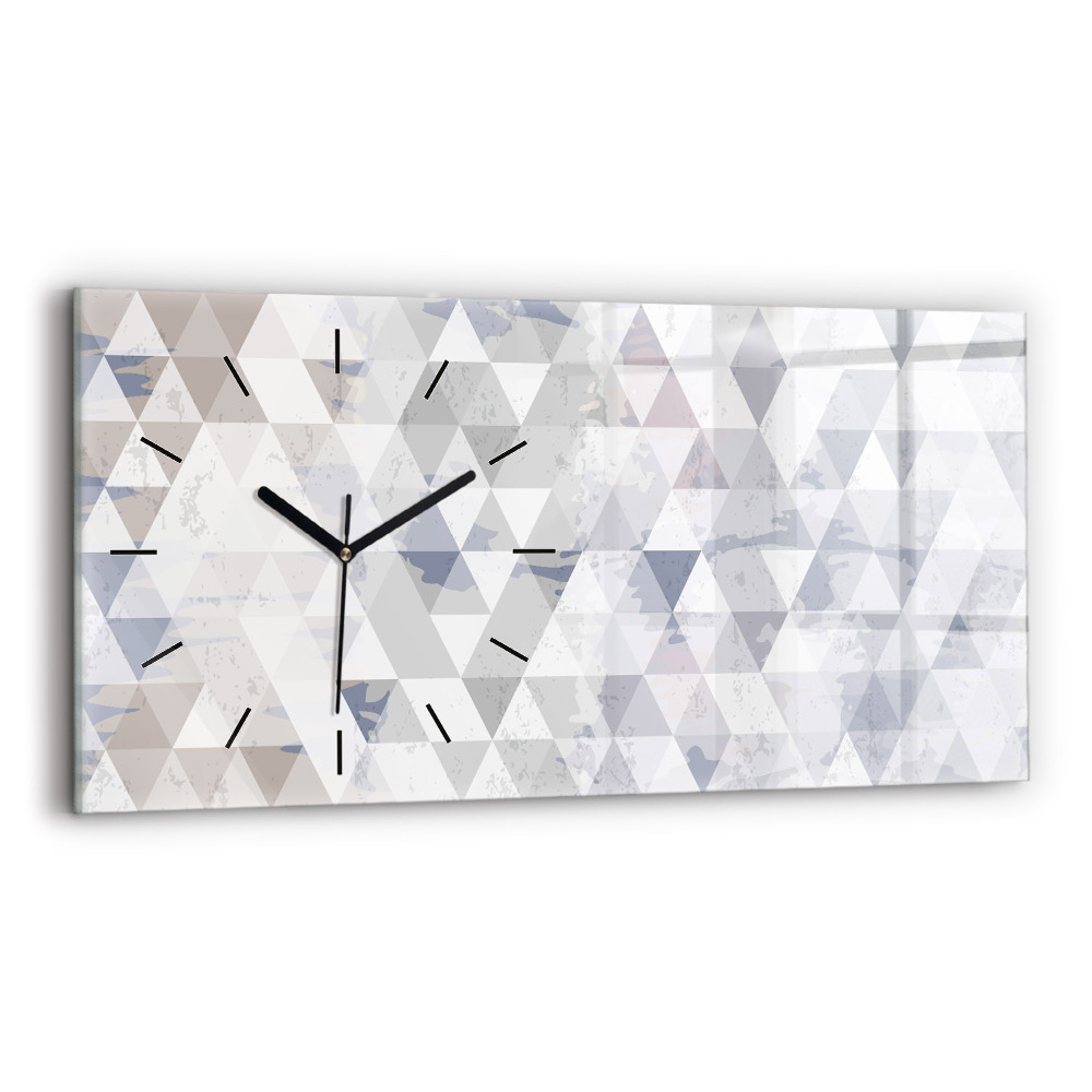 Horloge rectangulaire horizontale Motif géométrique