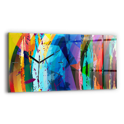 Horloge murale horizontale Fond abstrait