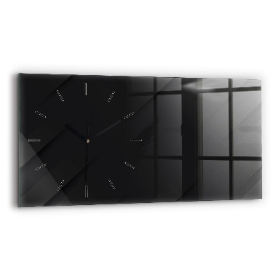 Horloge murale horizontale Motif de mur sombre