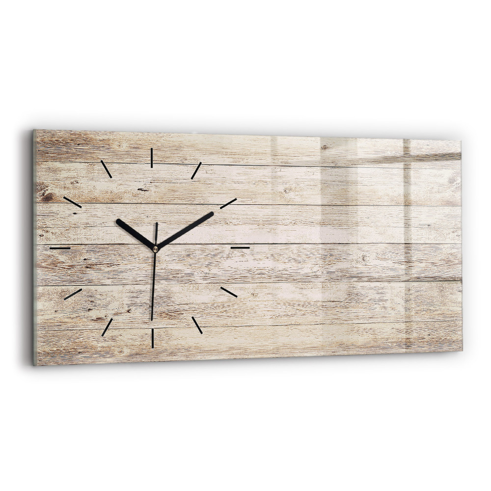 Horloge rectangulaire horizontale Panneaux en bois