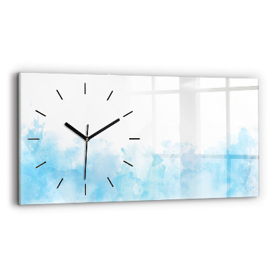 Horloge rectangulaire horizontale Taches peintes