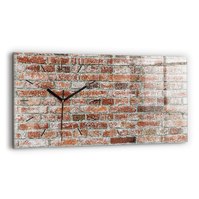 Horloge murale horizontale Mur de briques