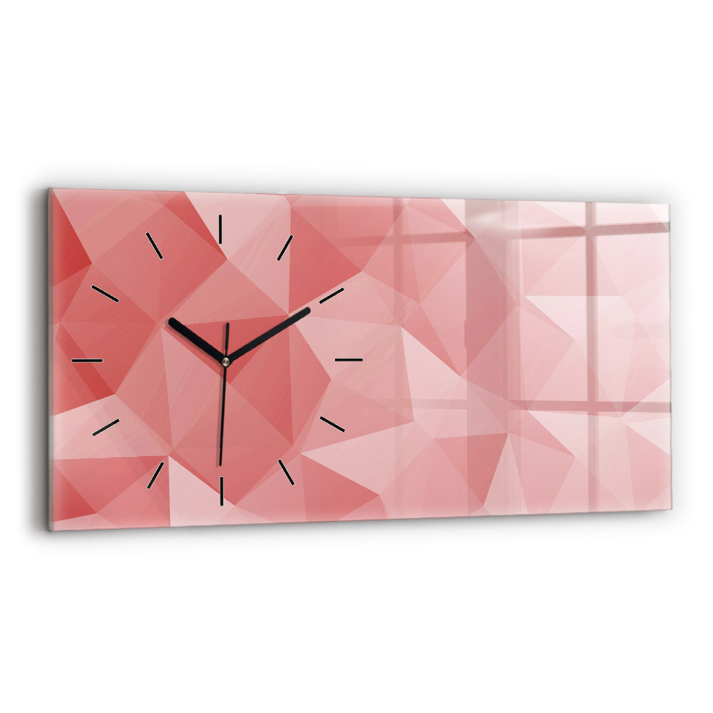Horloge rectangulaire horizontale Triangles abstrait