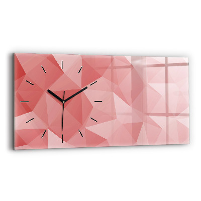 Horloge rectangulaire horizontale Triangles abstrait