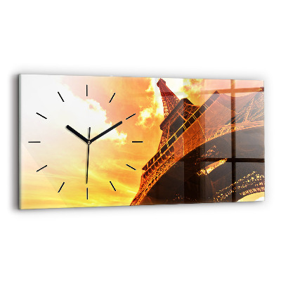 Horloge rectangulaire horizontale Tour Eiffel à Paris