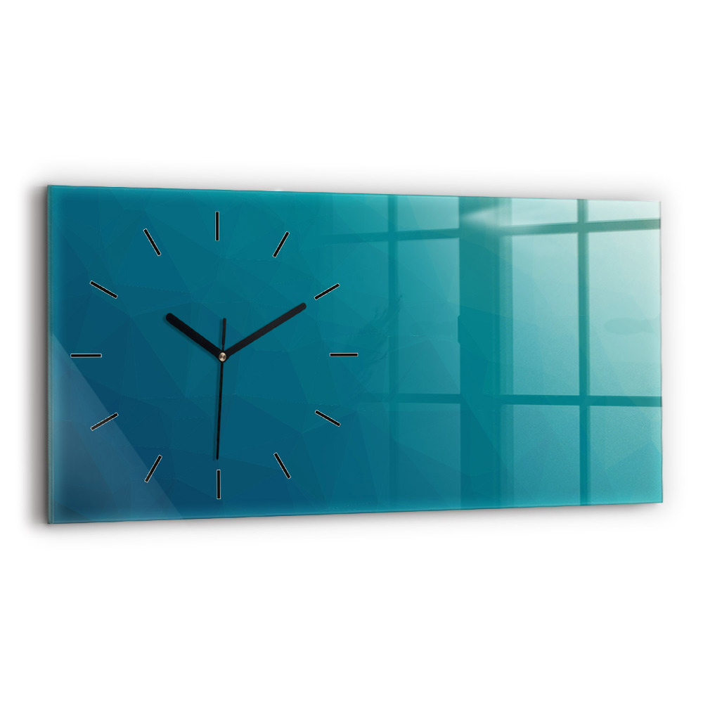 Horloge rectangulaire horizontale Abstraction marine