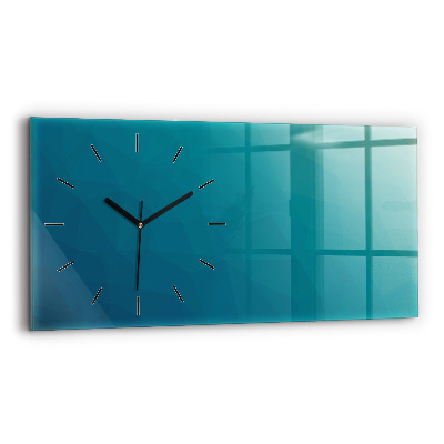 Horloge rectangulaire horizontale Abstraction marine